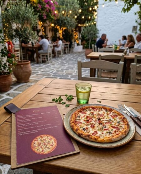 Ξύλινο Menu Board με Δέρμα